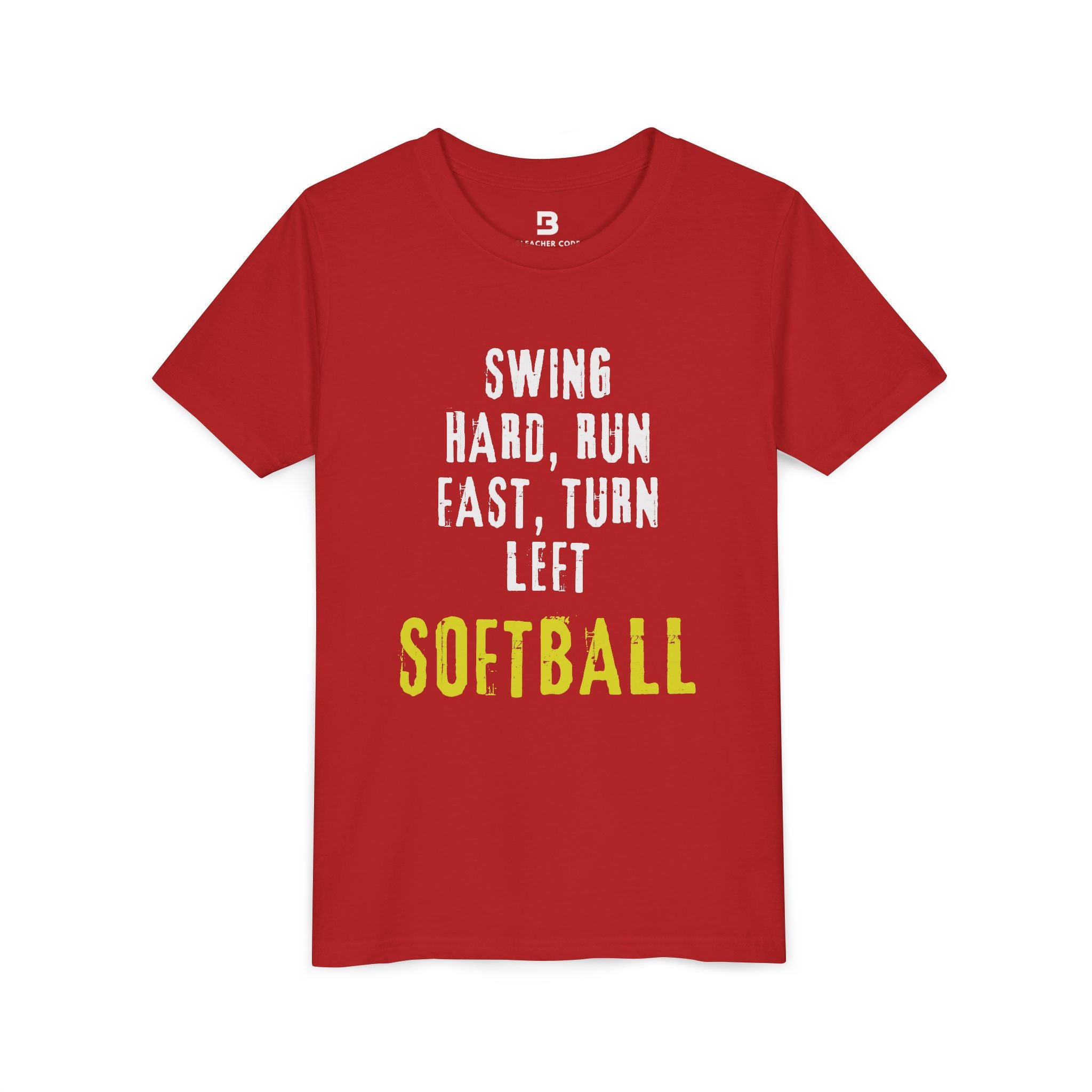 SWING, RUN, TURN SOFTBALL Youth Tee